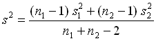 pooled variance